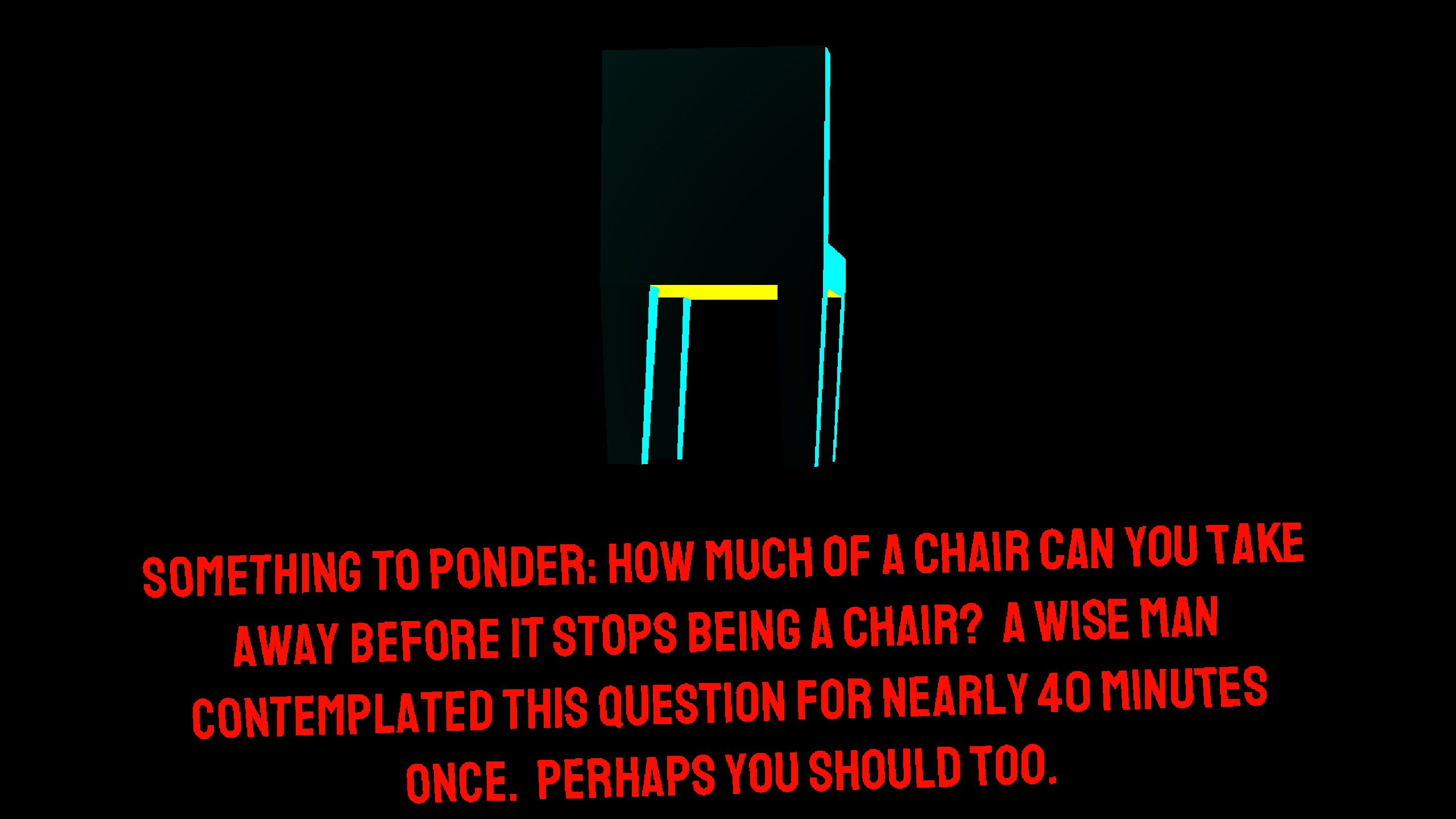 CHAIRS loading screen